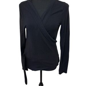 Athleta Black Wrap Cardigan